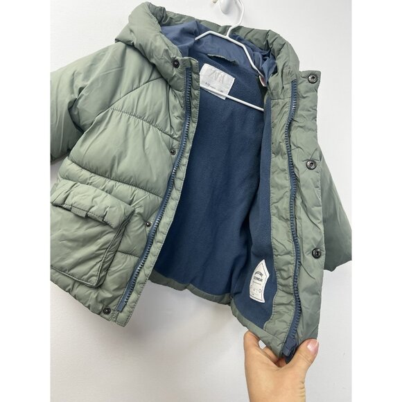 Zara Baby Boy Puffer Jacket 9-12M - Picture 3 of 11